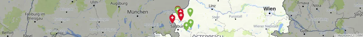 Map view for Pharmacies emergency services nearby Franking (Braunau, Oberösterreich)